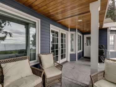 Aerial View of 5791 Windward Lane, Sechelt, BC