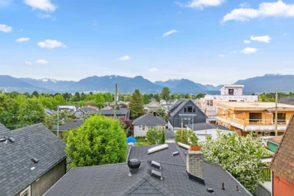 Aerial View of 2641 E 5th Avenue, Vancouver, BC