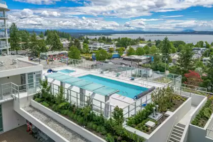 Swimming Pool Photo of 1502 1441 Johnston Road, White Rock, BC