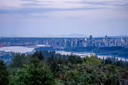 Aerial View of 1371 Burnside Road, West Vancouver, BC