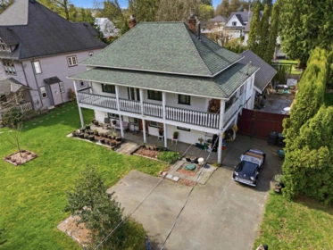 Aerial View of 8935 Glover Road, Langley, BC