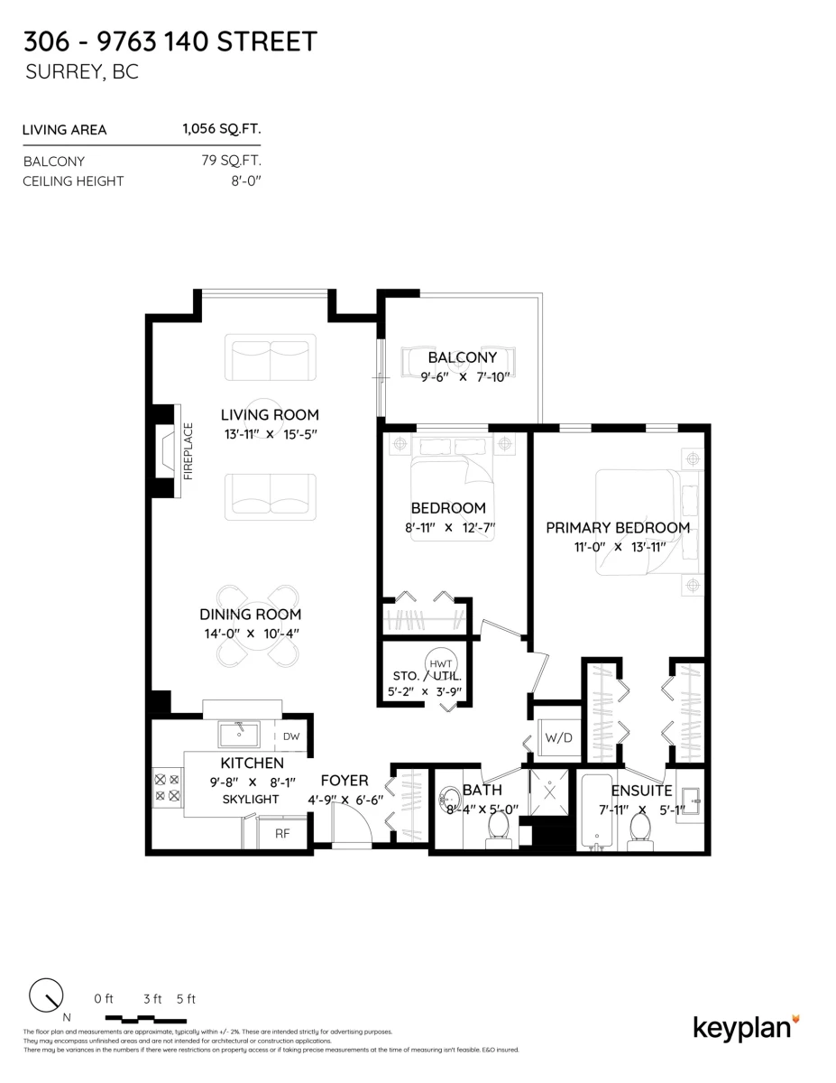 Exterior Rear Photo of 306 9763 140 Street, Surrey, BC