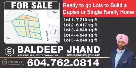 LT.1 11083 River Road, Delta, BC, Queensborough —  bed land for sale