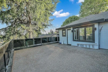 Aerial View of 9253 Prince Charles Boulevard, Surrey, BC