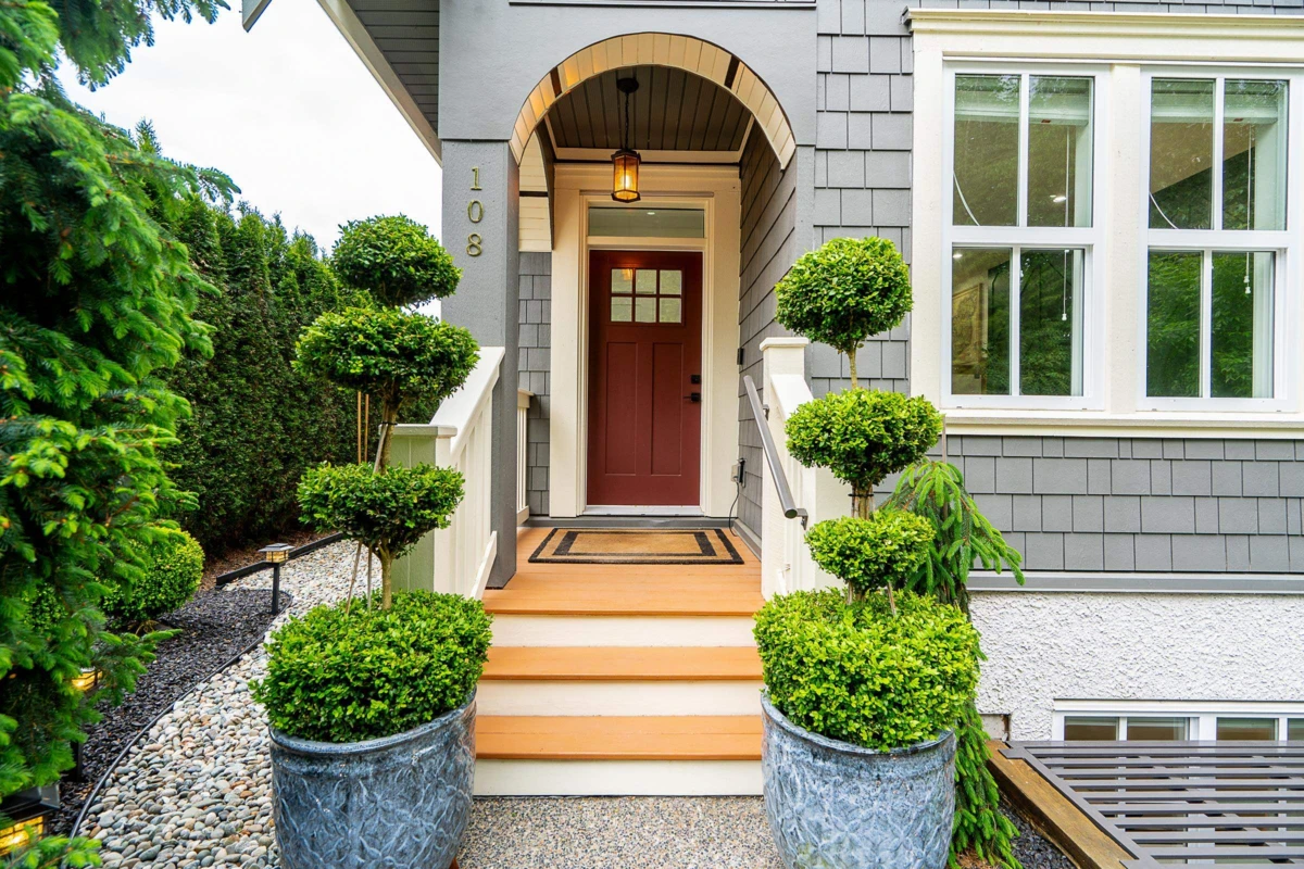 Exterior Rear Photo of 108 3416 Queenston Avenue, Coquitlam, BC