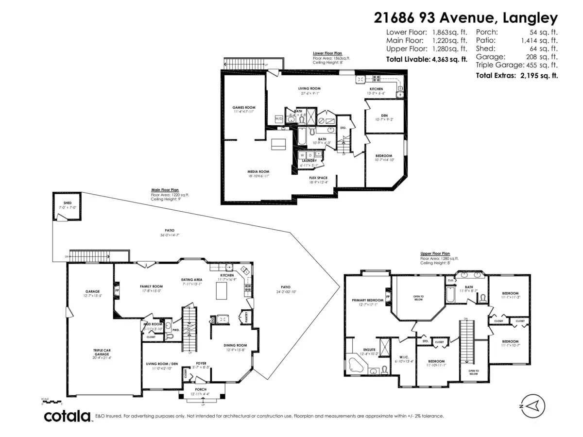 Family Room Photo of 21686 93 Avenue, Langley, BC