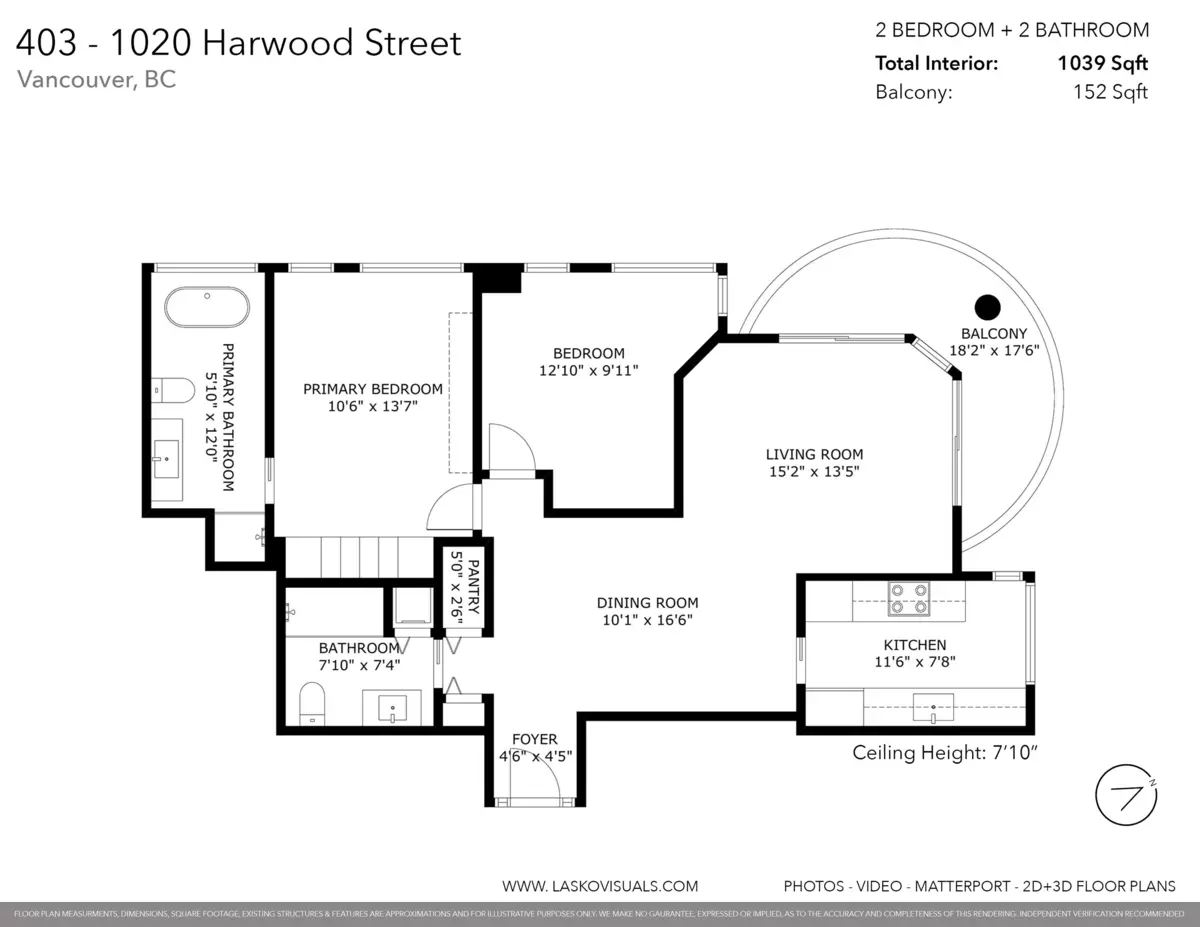 Living Room Photo of 403 1020 Harwood Street, Vancouver, BC