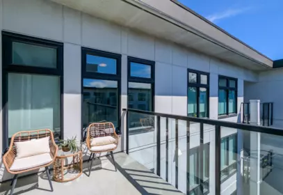 Outdoor Patio Photo of 413 9388 Odlin Road, Richmond, BC