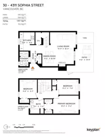 30 4311 Sophia Street, Vancouver, BC, Vancouver — Townhouse for sale