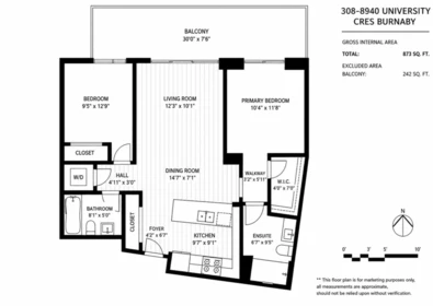 308 8940 University Crescent, Burnaby, BC, Burnaby — Apartment/Condo for sale