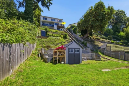 Aerial View of 5223 Sunshine Coast Highway, Sechelt, BC