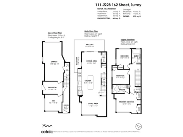 111 2228 162 Street, Surrey, BC, Surrey — Townhouse for sale