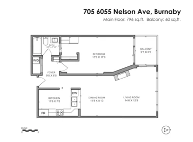 705 6055 Nelson Avenue, Burnaby, BC, Burnaby — Apartment/Condo for sale
