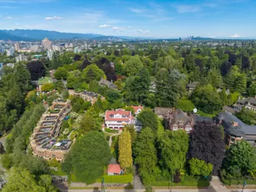 Aerial View of 3296 Granville Street, Vancouver, BC