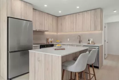 Kitchen Island Photo of 404 3594 Malsum Drive, North Vancouver, BC