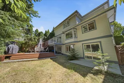 Aerial View of 1594 Plateau Crescent, Coquitlam, BC