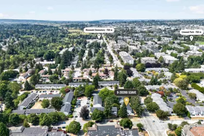 Aerial View of 9 20390 53 Avenue, Langley, BC