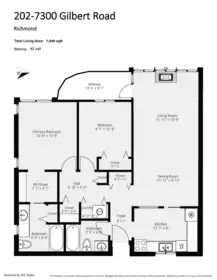 Outdoor Deck Photo of 202 7300 Gilbert Road, Richmond, BC