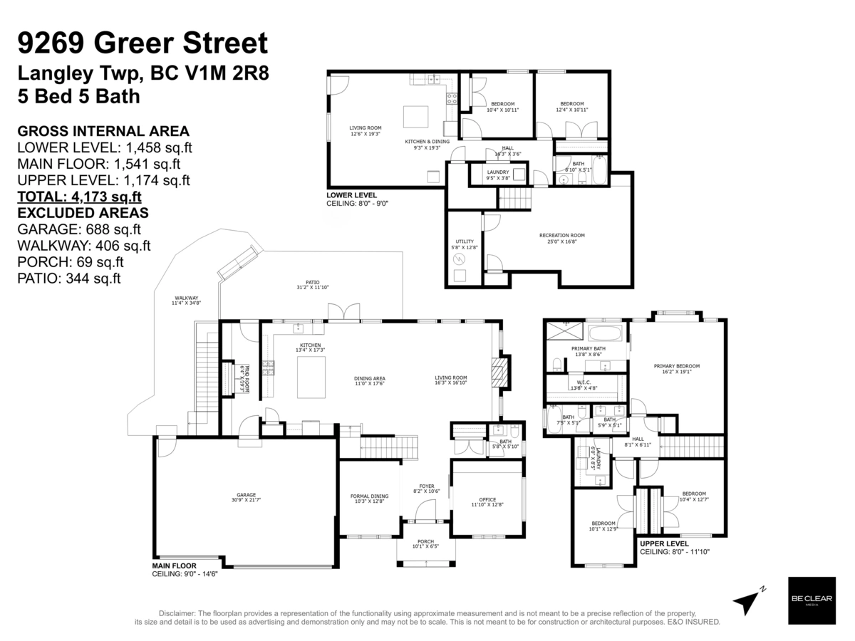 Living Room Photo of 9269 Greer Street, Langley, BC