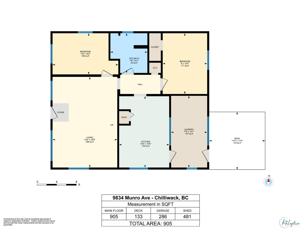 Aerial View of 9834 Munro Avenue, Rosedale, BC