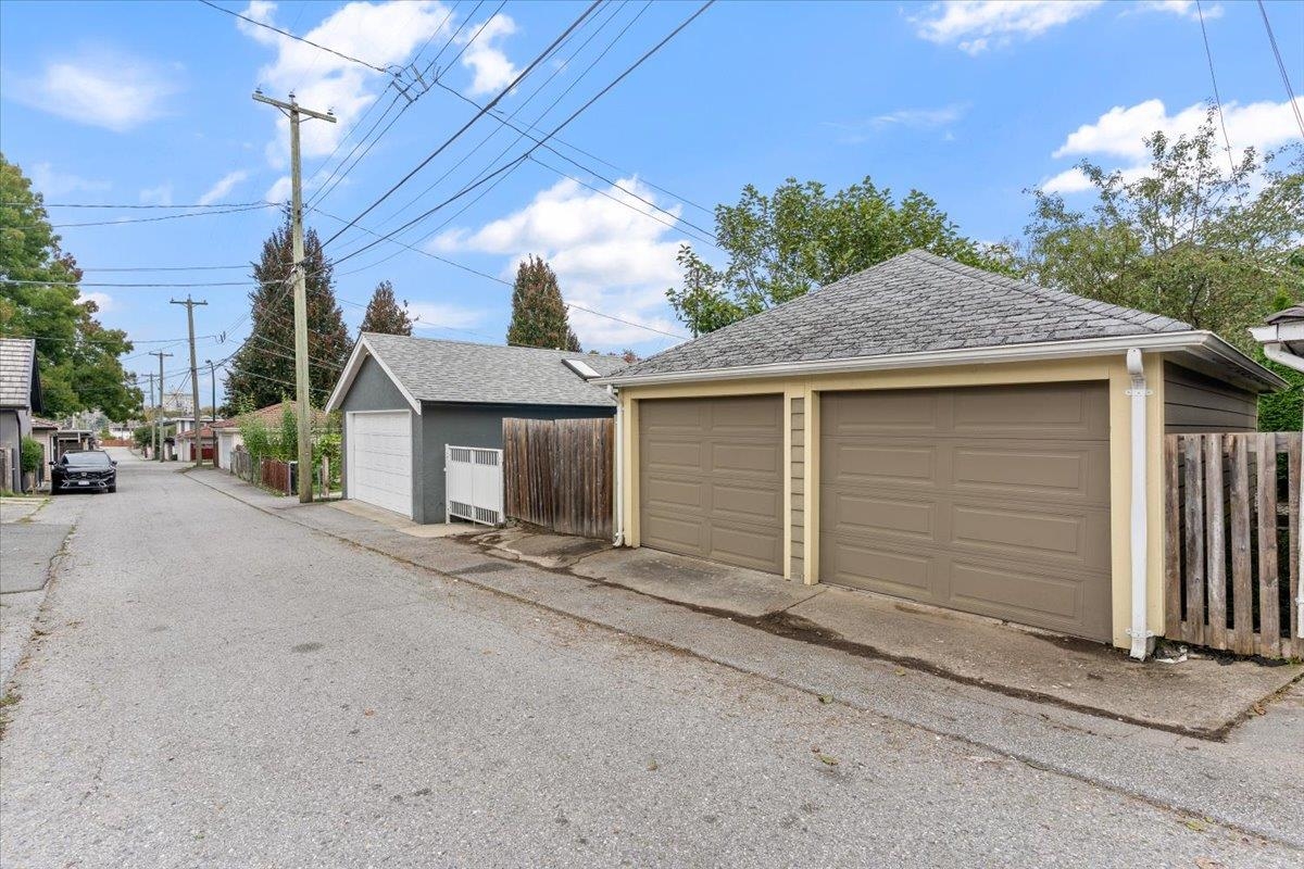 Aerial View of 4833 Lanark Street, Vancouver, BC