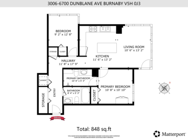 Powder Room Photo of 3006 6700 Dunblane Avenue, Burnaby, BC