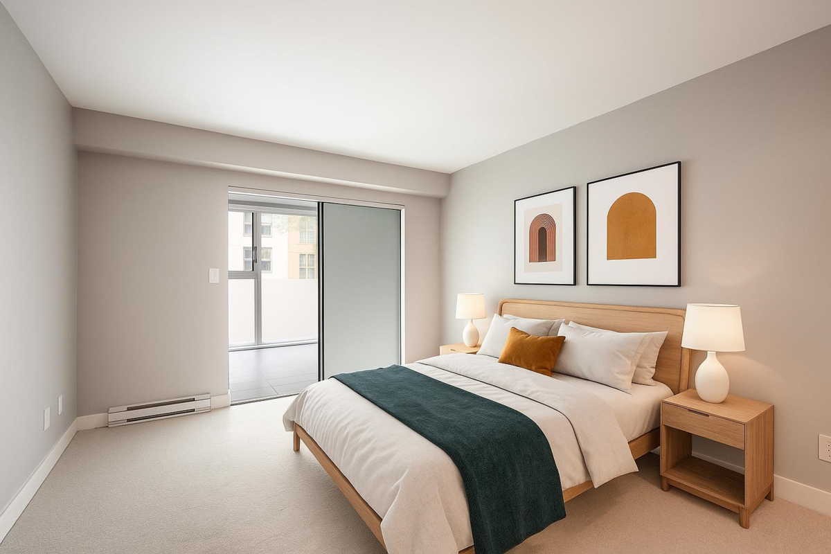 Living Room Photo of 202 1323 Homer Street, Vancouver, BC