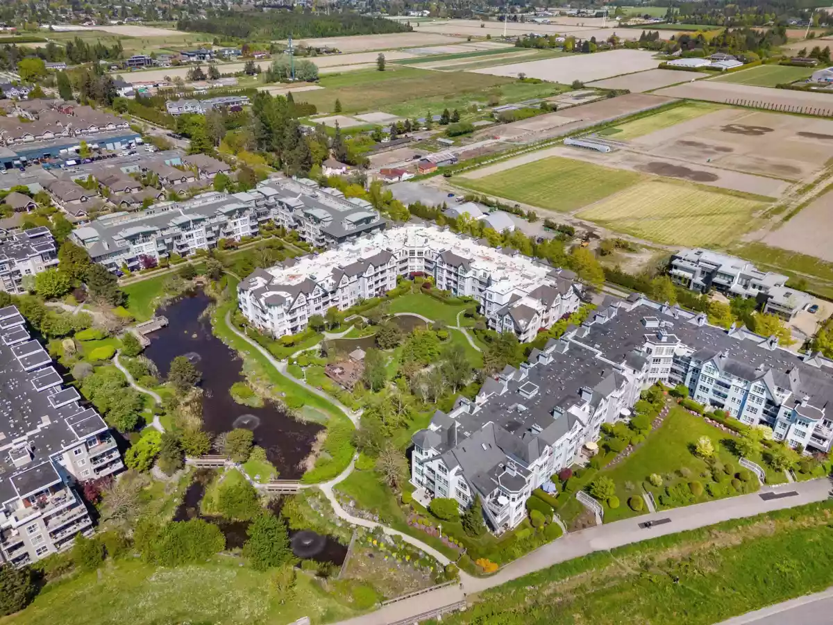 Aerial View of 104 12633 No 2 Road, Richmond, BC