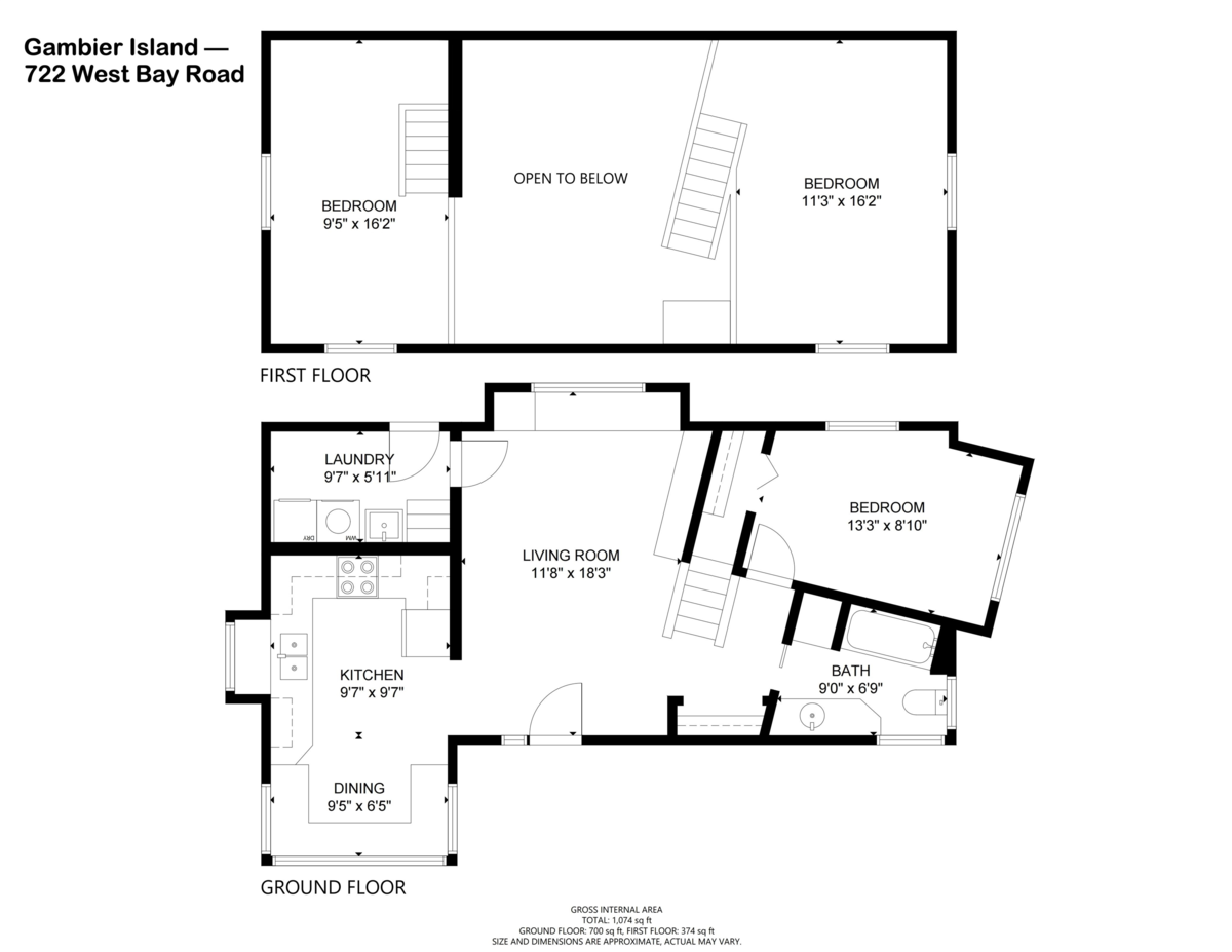 Aerial View of 722 West Bay Road, Gambier Island, BC