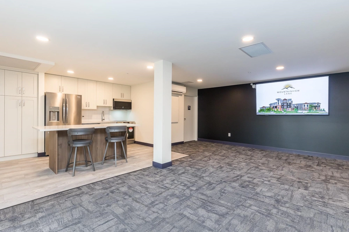 Basement Recreation Room Photo of 230 8497 Young Road, Chilliwack, BC