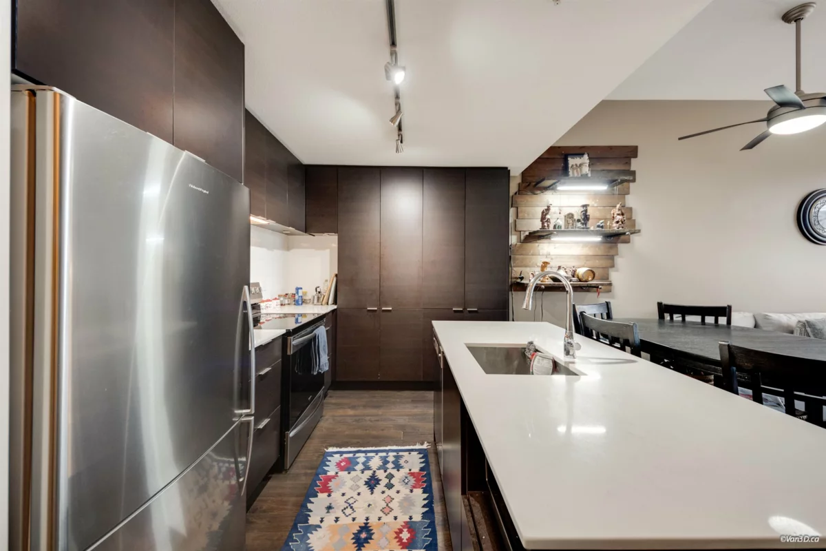 Kitchen Island Photo of 408 1673 Lloyd Avenue, North Vancouver, BC