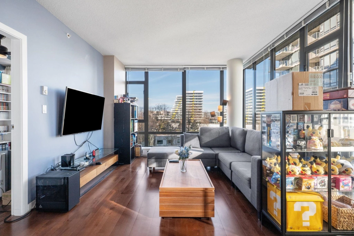 Living Room Photo of 808 6888 Alderbridge Way, Richmond, BC