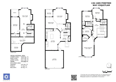 Playground / Recreational Area Near 136 1685 Pinetree Way, Coquitlam, BC