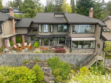 Aerial View of 5207 Aspen Drive, West Vancouver, BC