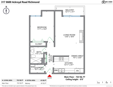Powder Room Photo of 317 8600 Ackroyd Road, Richmond, BC