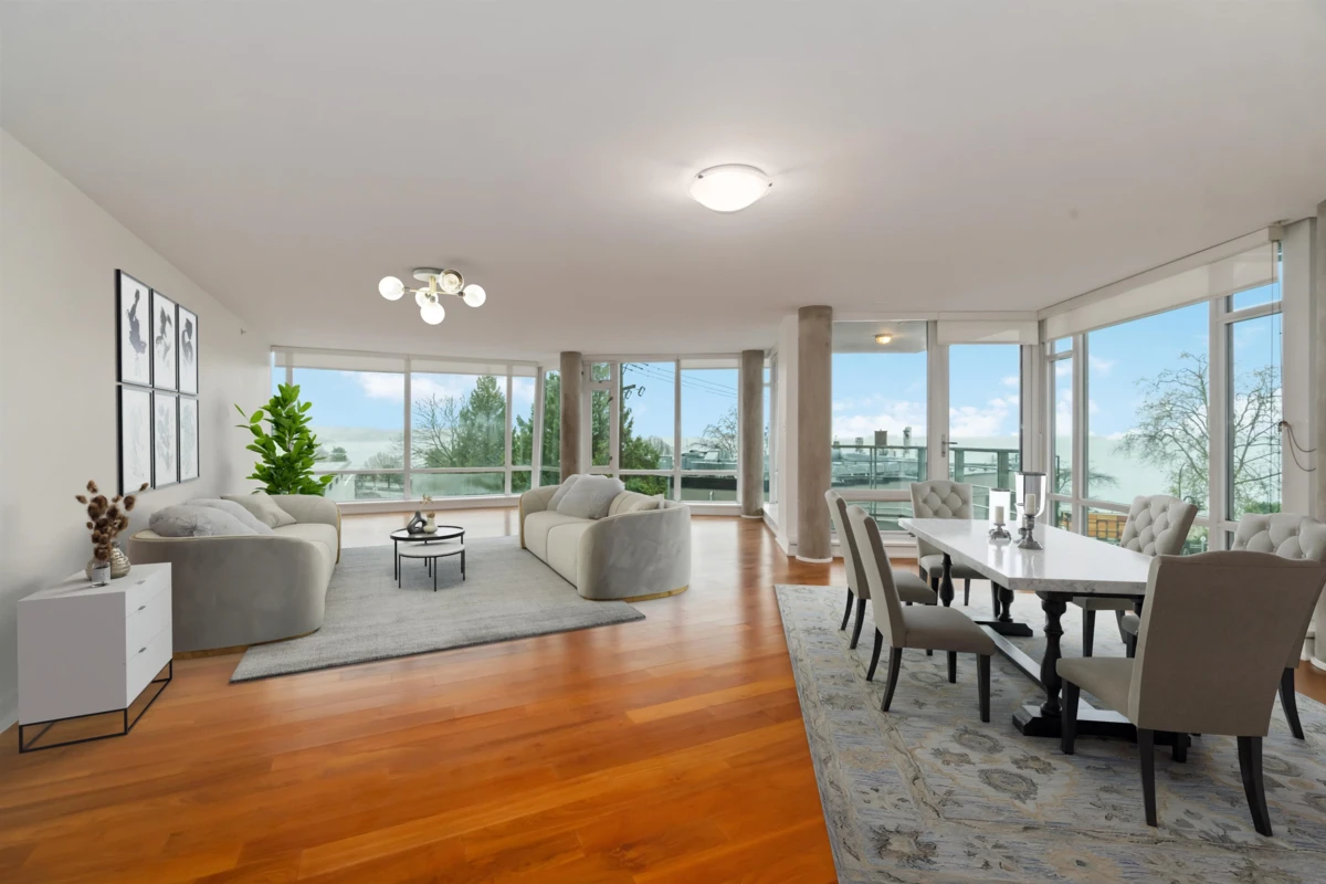 Living Room Photo of 404 1762 Davie Street, Vancouver, BC