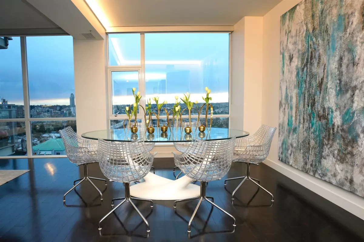 Living Room Photo of 2703 1455 Howe Street, Vancouver, BC