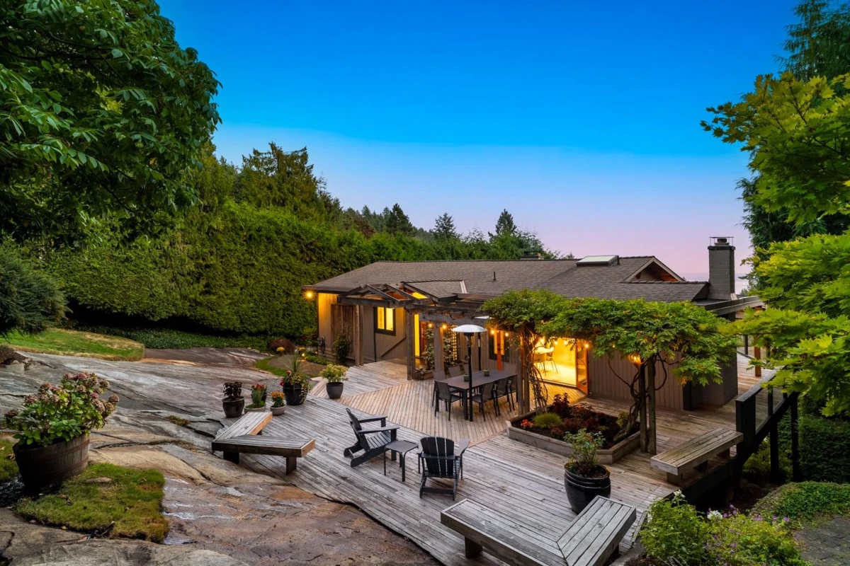 Exterior Rear Photo of 4615 Woodgreen Drive, West Vancouver, BC