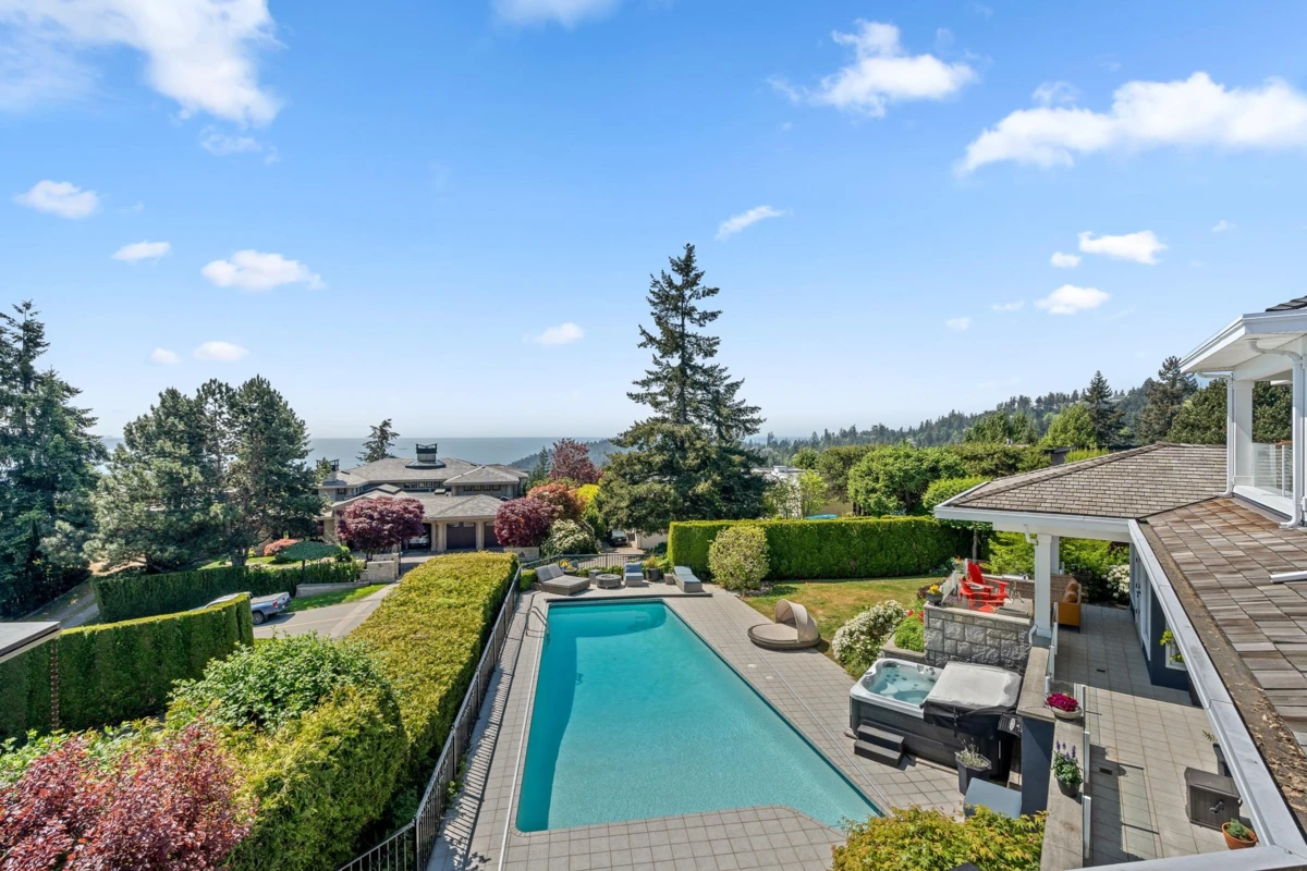 Exterior Rear Photo of 4222 Rockridge Road, West Vancouver, BC