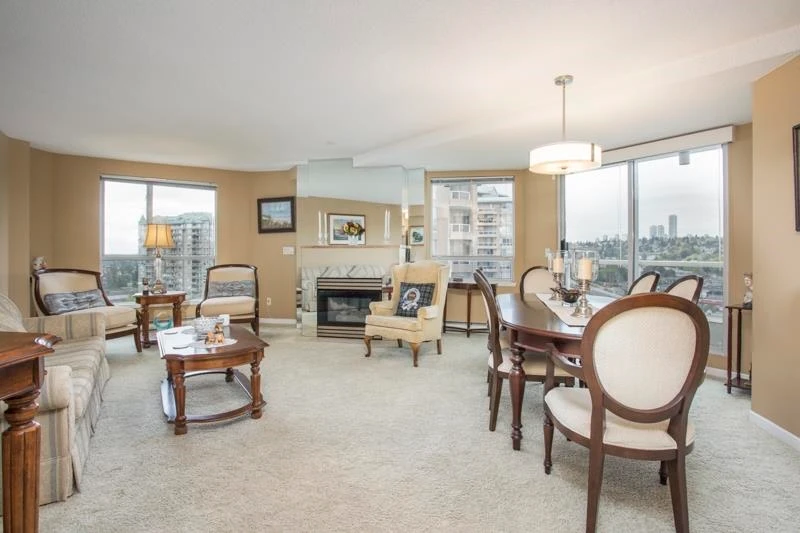Living Room Photo of 1505 1185 Quayside Drive, New Westminster, BC