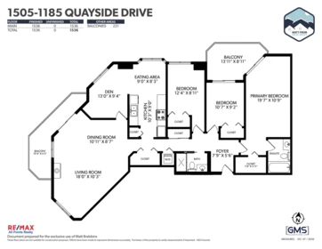 1505 1185 Quayside Drive, New Westminster, BC, New Westminster — Apartment/Condo for sale