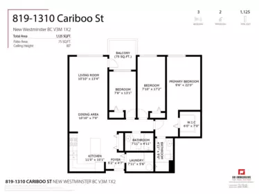 819 1310 Cariboo Street, New Westminster, BC, New Westminster — Apartment/Condo for sale