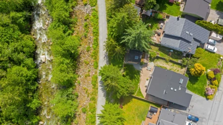 Aerial View of 38582 Westway Avenue, Squamish, BC