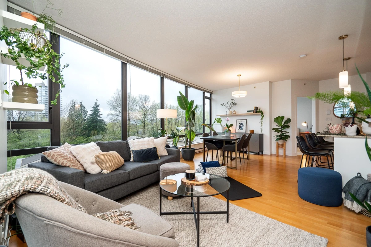 Living Room Photo of 504 400 Capilano Road, Port Moody, BC