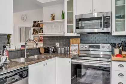 Kitchen Island Photo of 302 1238 Burrard Street, Vancouver, BC