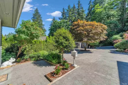 Aerial View of 4941 Water Lane, West Vancouver, BC