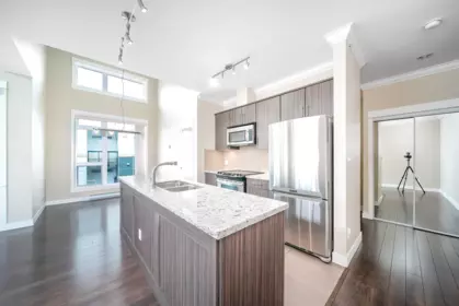 Kitchen Island Photo of 403 6888 Royal Oak Avenue, Burnaby, BC