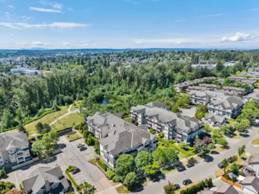 Aerial View of 206 19340 65 Avenue, Surrey, BC