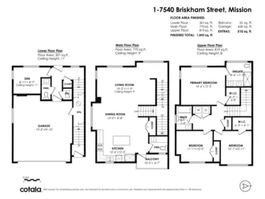 1 7540 Briskham Street, Mission, BC, Mission — Townhouse for sale