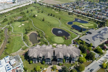 Aerial View of 313 5099 Springs Boulevard, Tsawwassen, BC